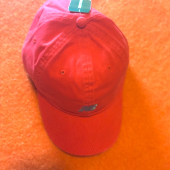 New Balance unisex red V 2.0 100% cotton dad cap hat NWT - Picture 3 of 8